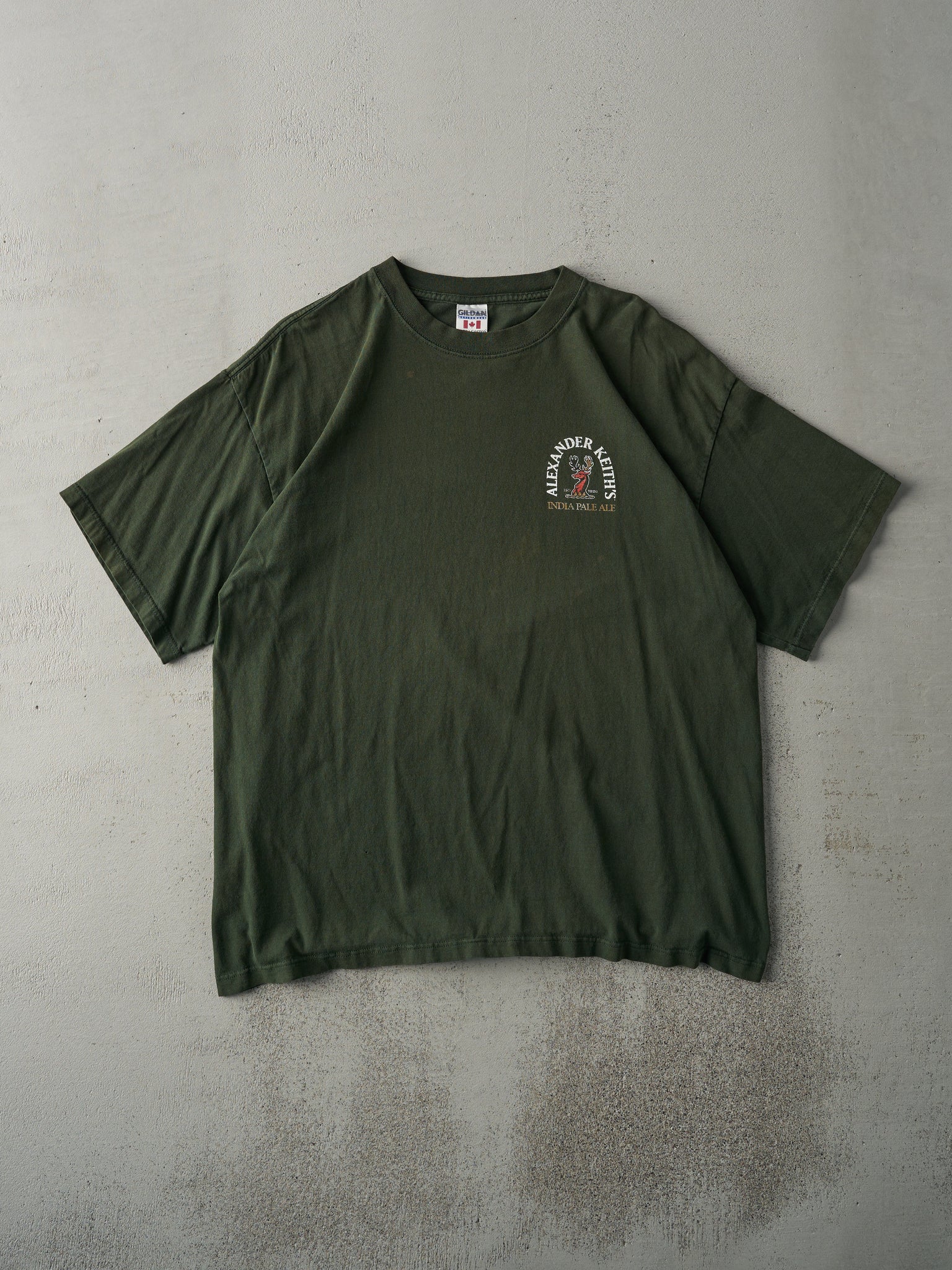 Vintage Y2K Forest Green Alexander Keiths Tee (M/L)