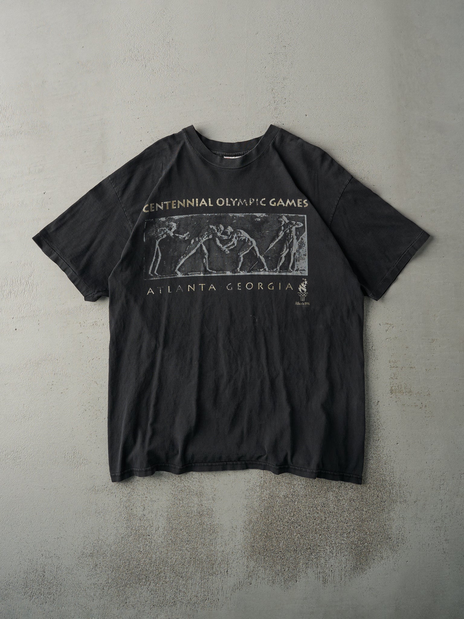 Vintage 96' Black Atlanta Olympics Graphic Tee (M)