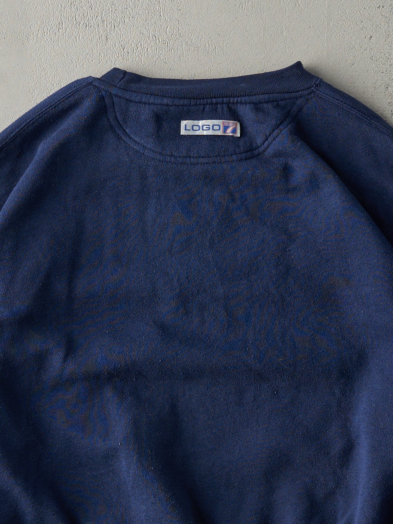 Vintage 90s Navy Blue Embroidered New York Giants Crewneck (L)