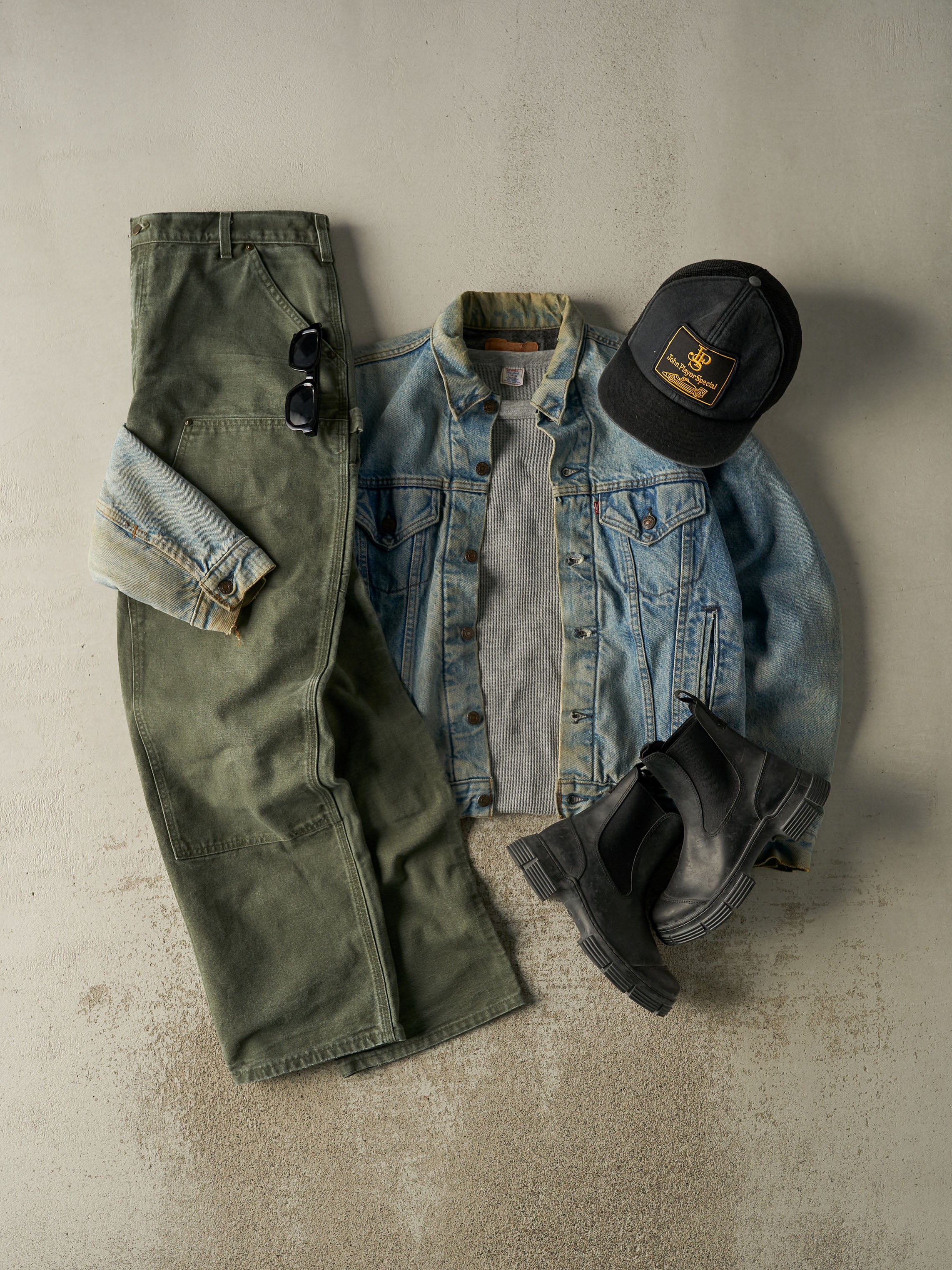 Vintage 90s Green Carhartt Double Knee Carpenter Pants (37x31)