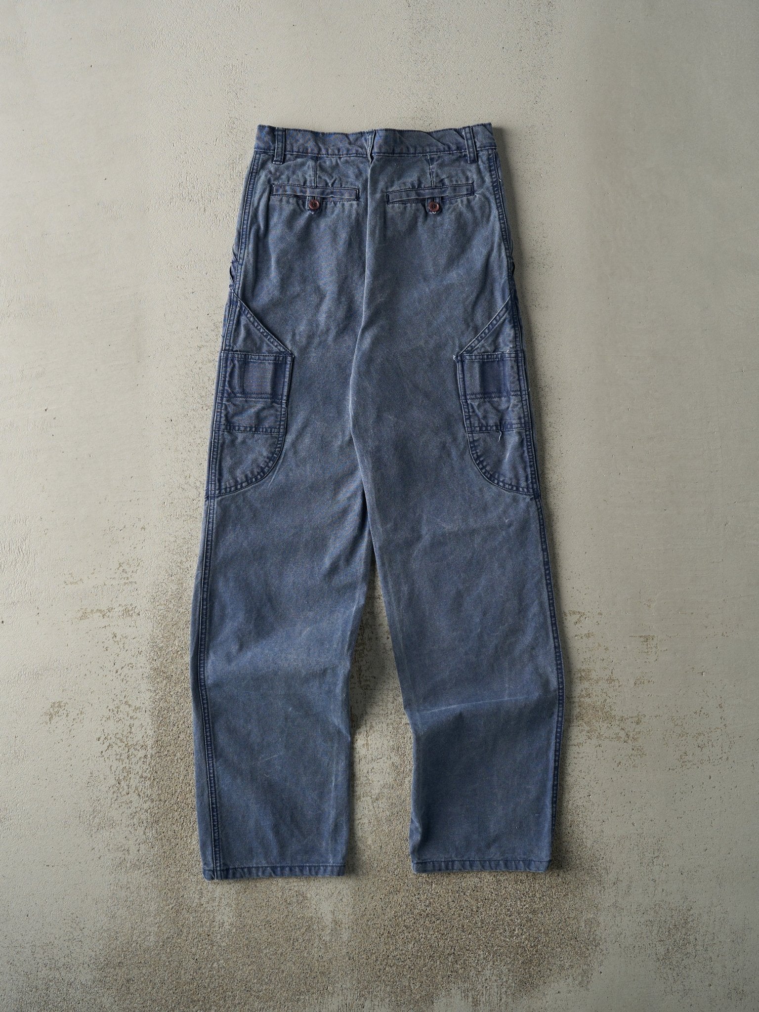 Vintage 90s Washed Blue Work Pants (28x31.5)