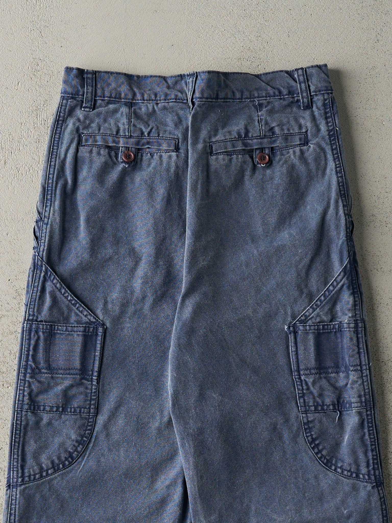 Vintage 90s Washed Blue Work Pants (28x31.5)