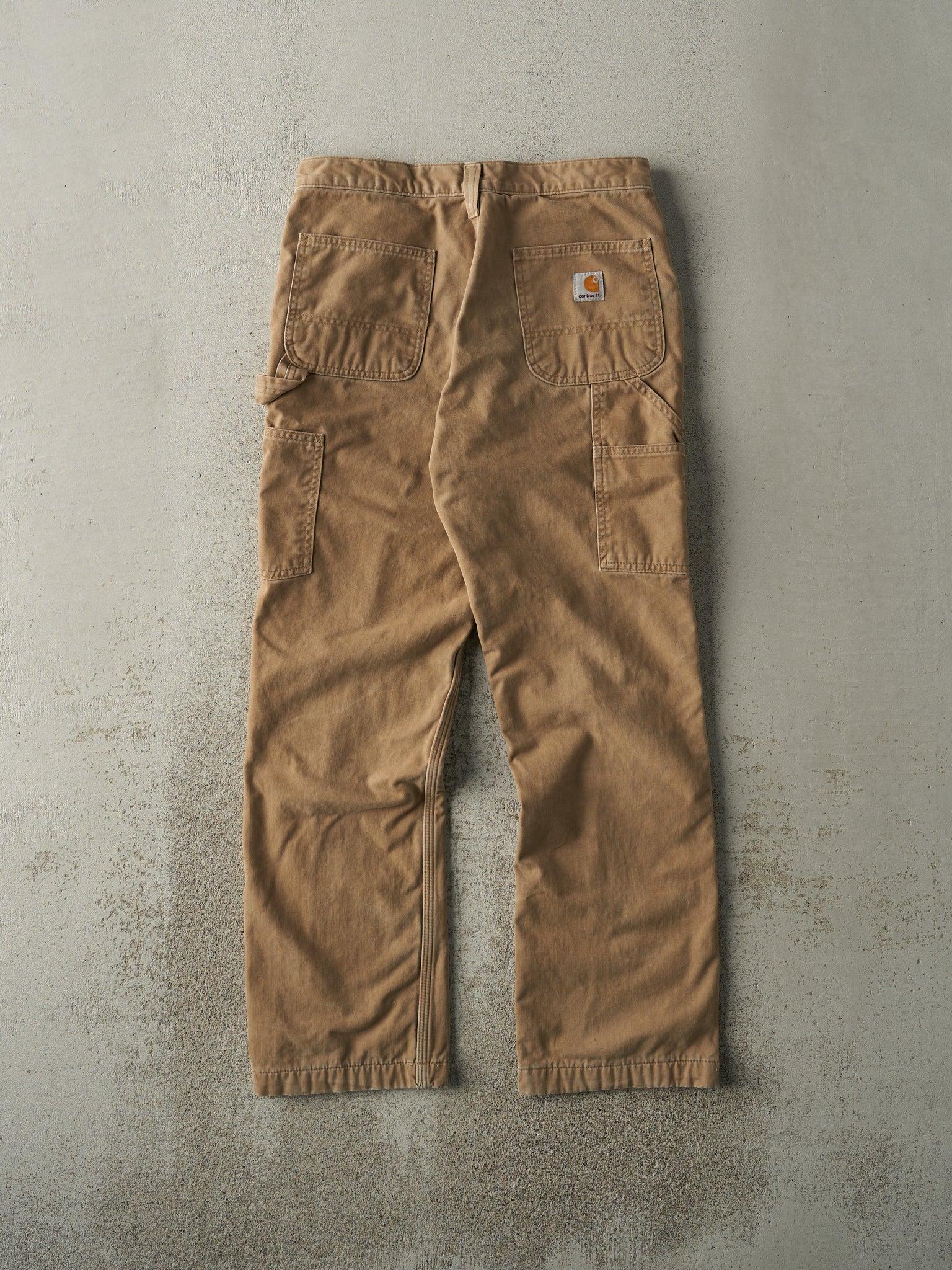 Vintage Y2K Camel Carhartt Blanket Lined Carpenter Pants (30x29.5)