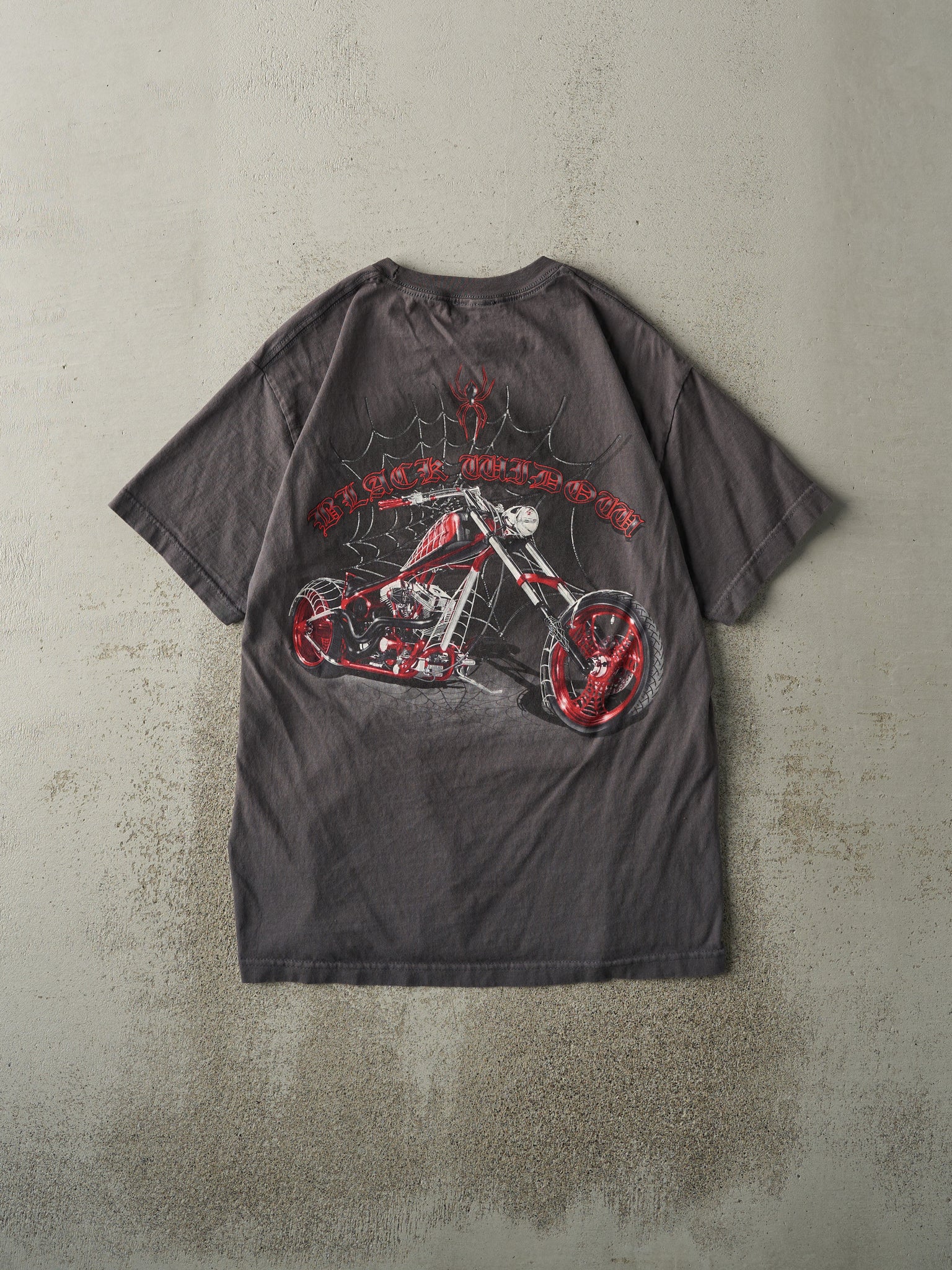 Vintage Y2K Charcoal Grey American Chopper Tee (M)