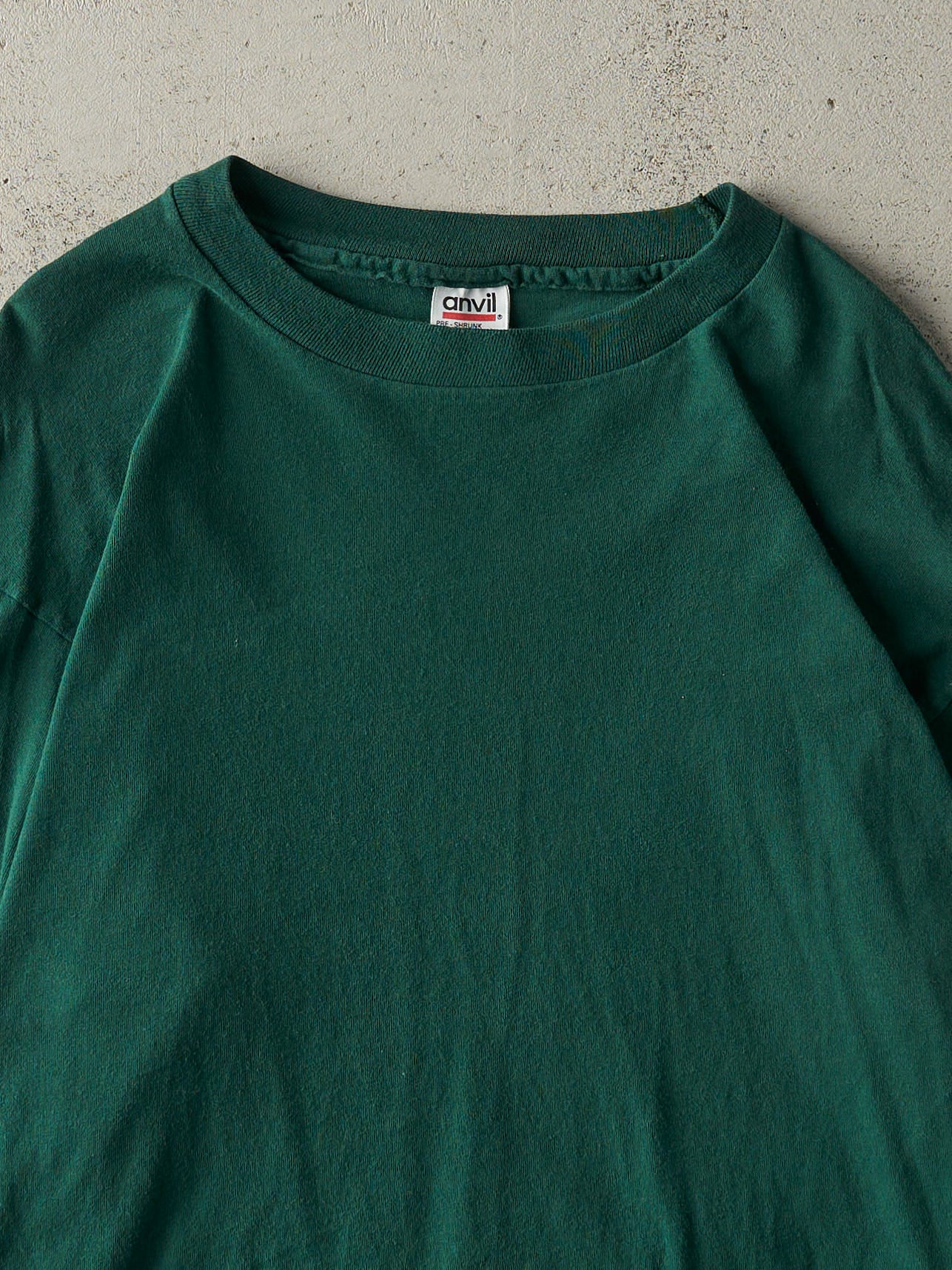 Vintage 90s Green Blank Long Sleeve (M)