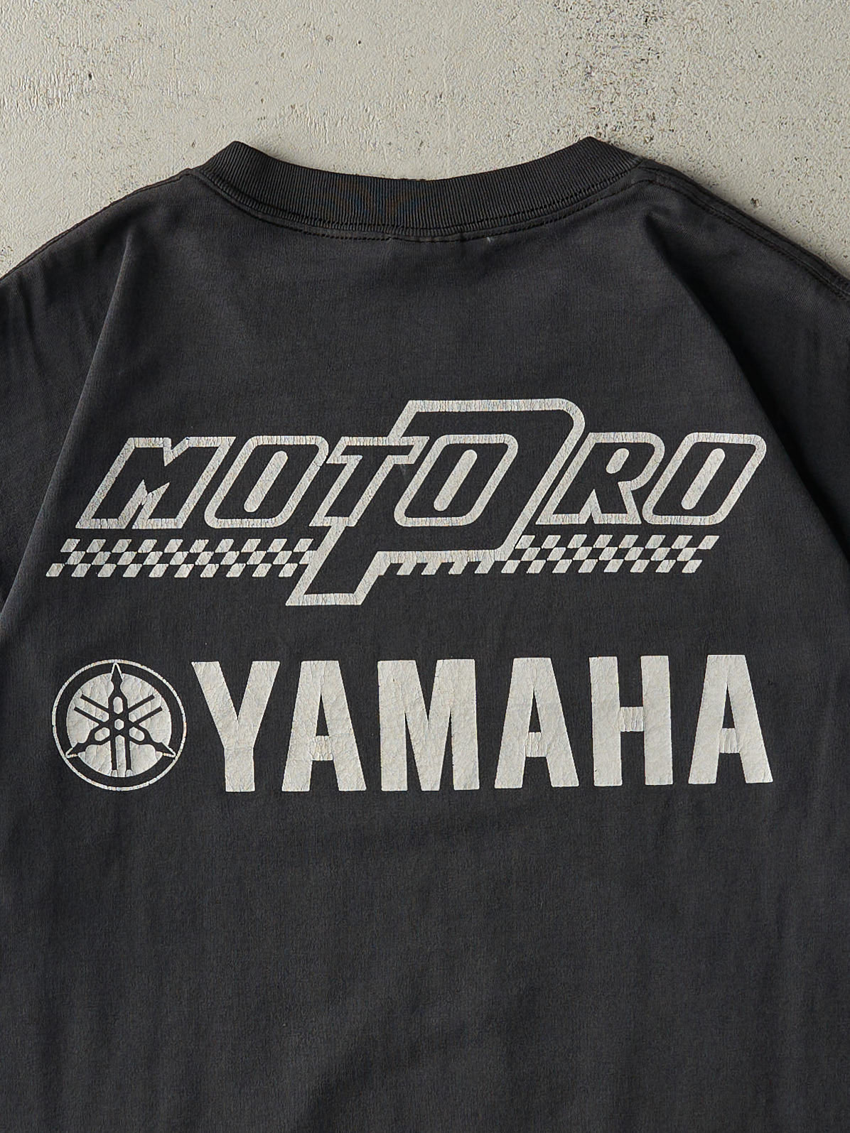 Vintage Y2K Black Yamaha Moto Pro Tee (M)