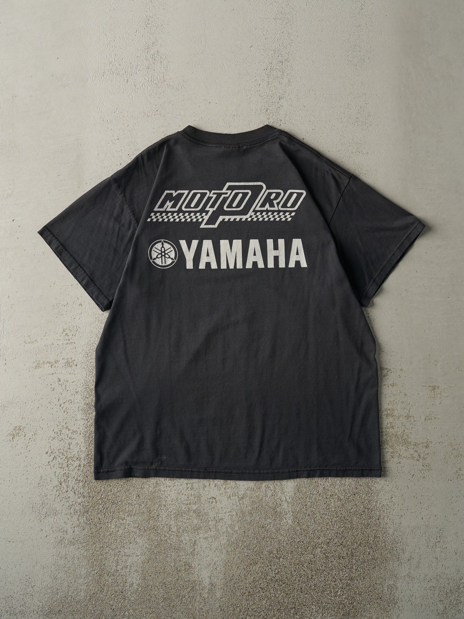 Vintage Y2K Black Yamaha Moto Pro Tee (M)