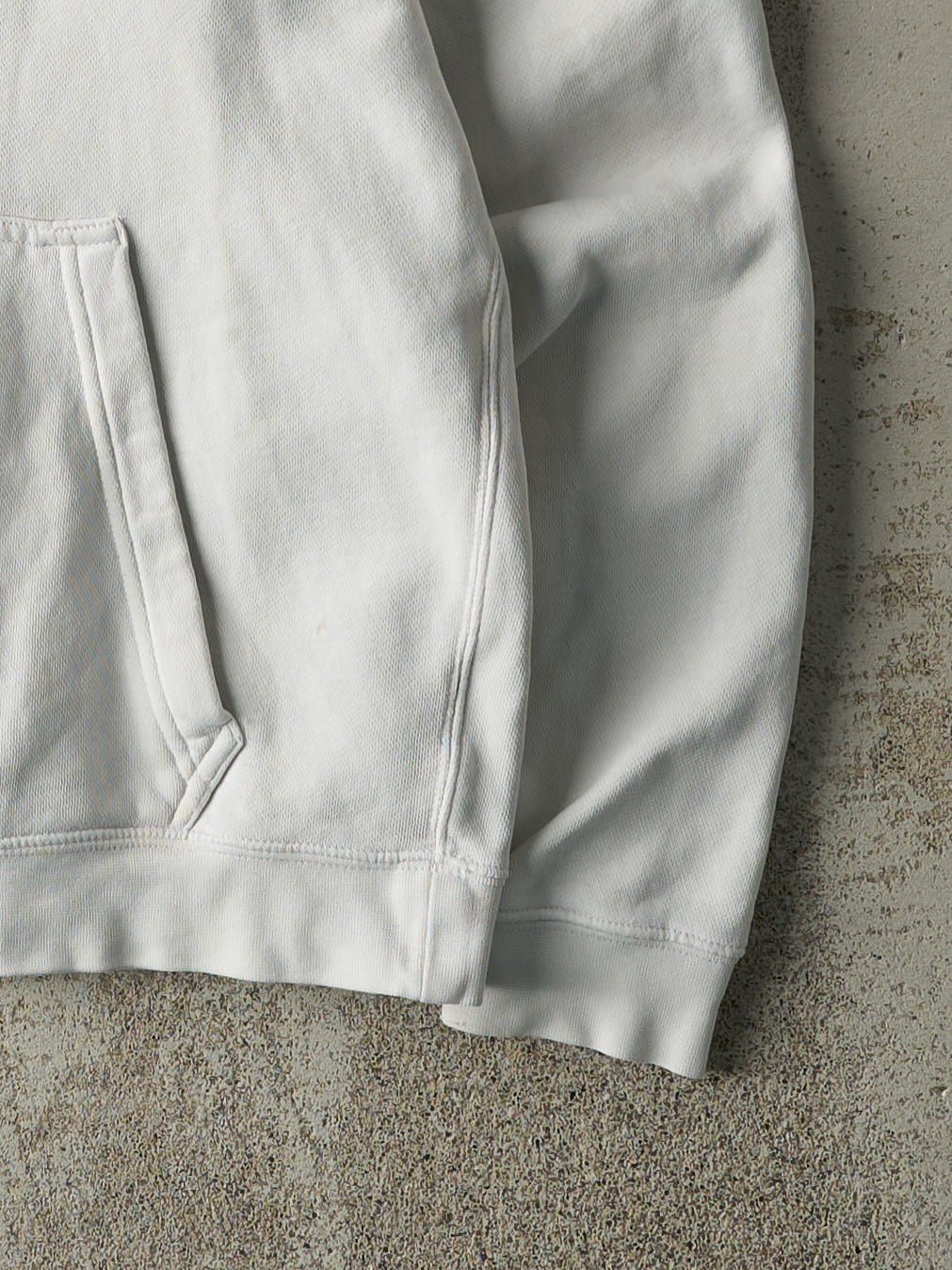 Vintage Y2K White Nike Swoosh Embroidered Hoodie (S/M)