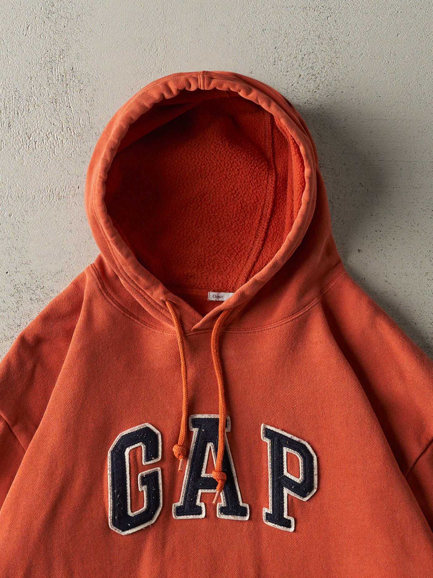 Vintage Y2K Orange Gap Boxy Hoodie (L/XL)