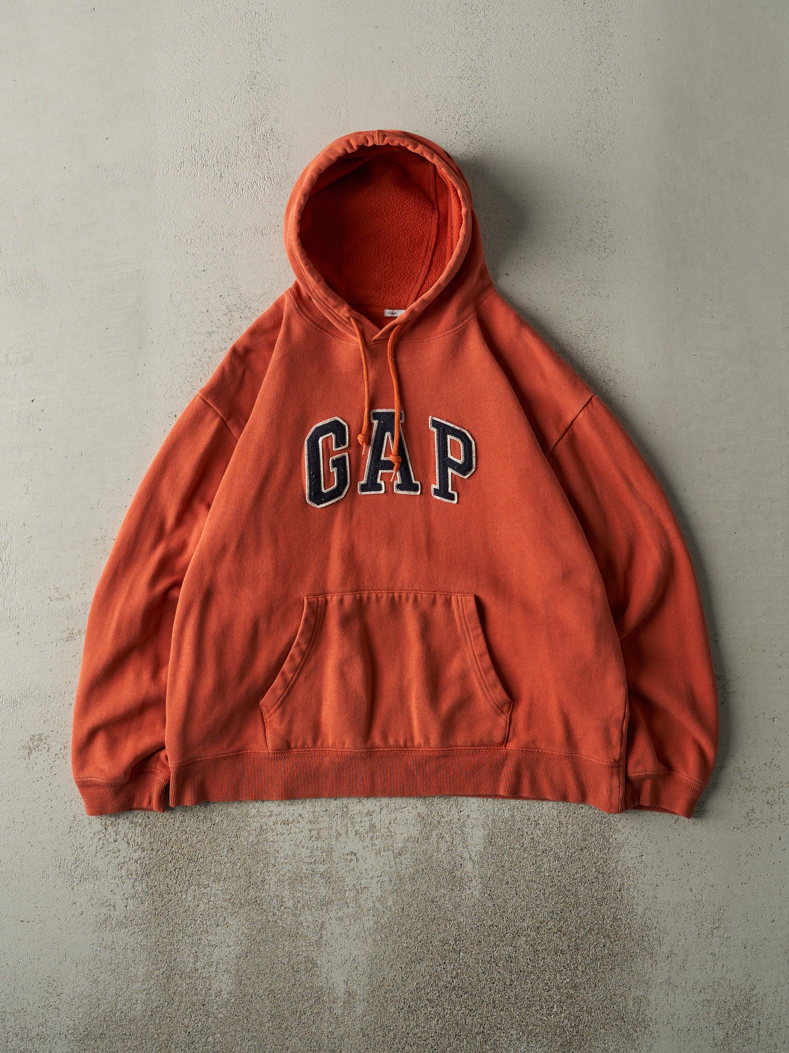 Vintage Y2K Orange Gap Boxy Hoodie (L/XL)