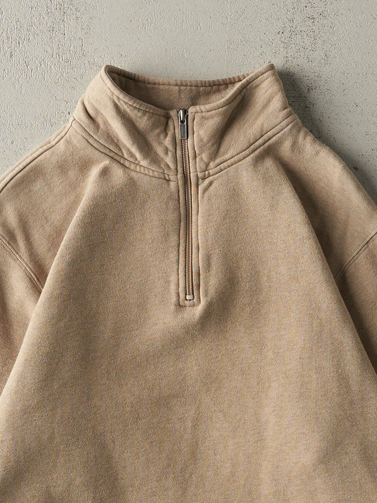 Vintage Y2K Beige LL Bean Quarter Zip Sweater (M)