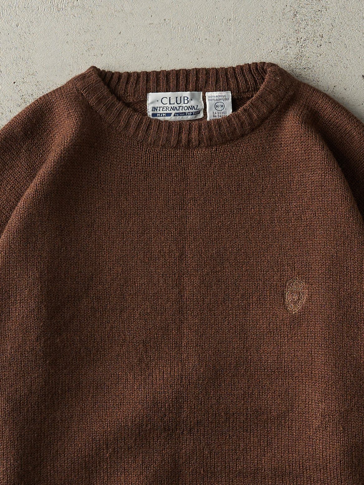 Vintage 90s Brown Club International Knit (M/L)