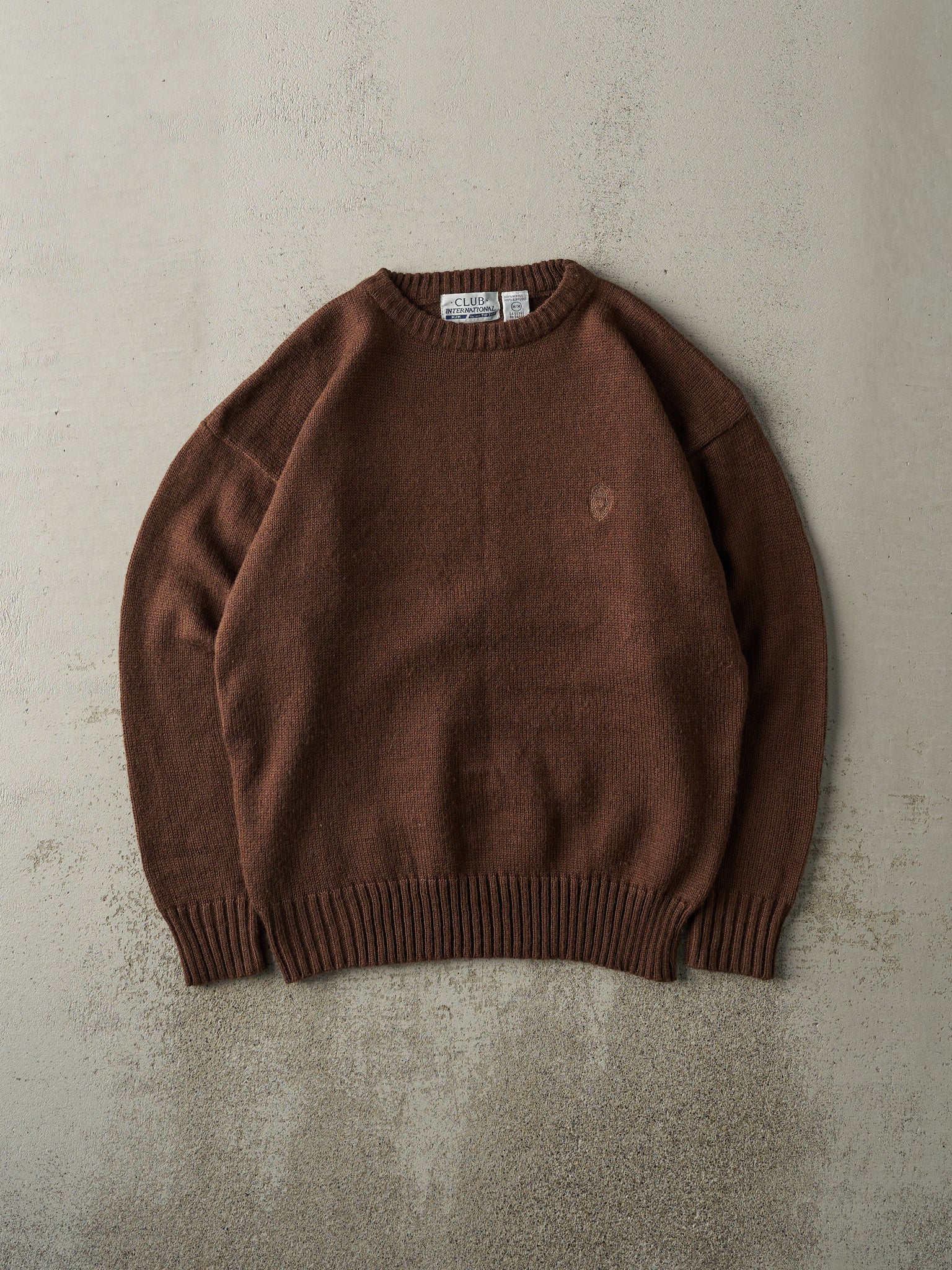 Vintage 90s Brown Club International Knit (M/L)