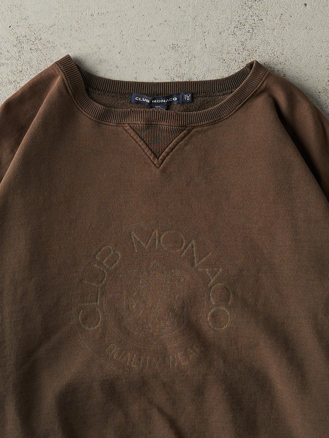 Vintage 90s Brown Club Monaco Boxy Crewneck (M/L)