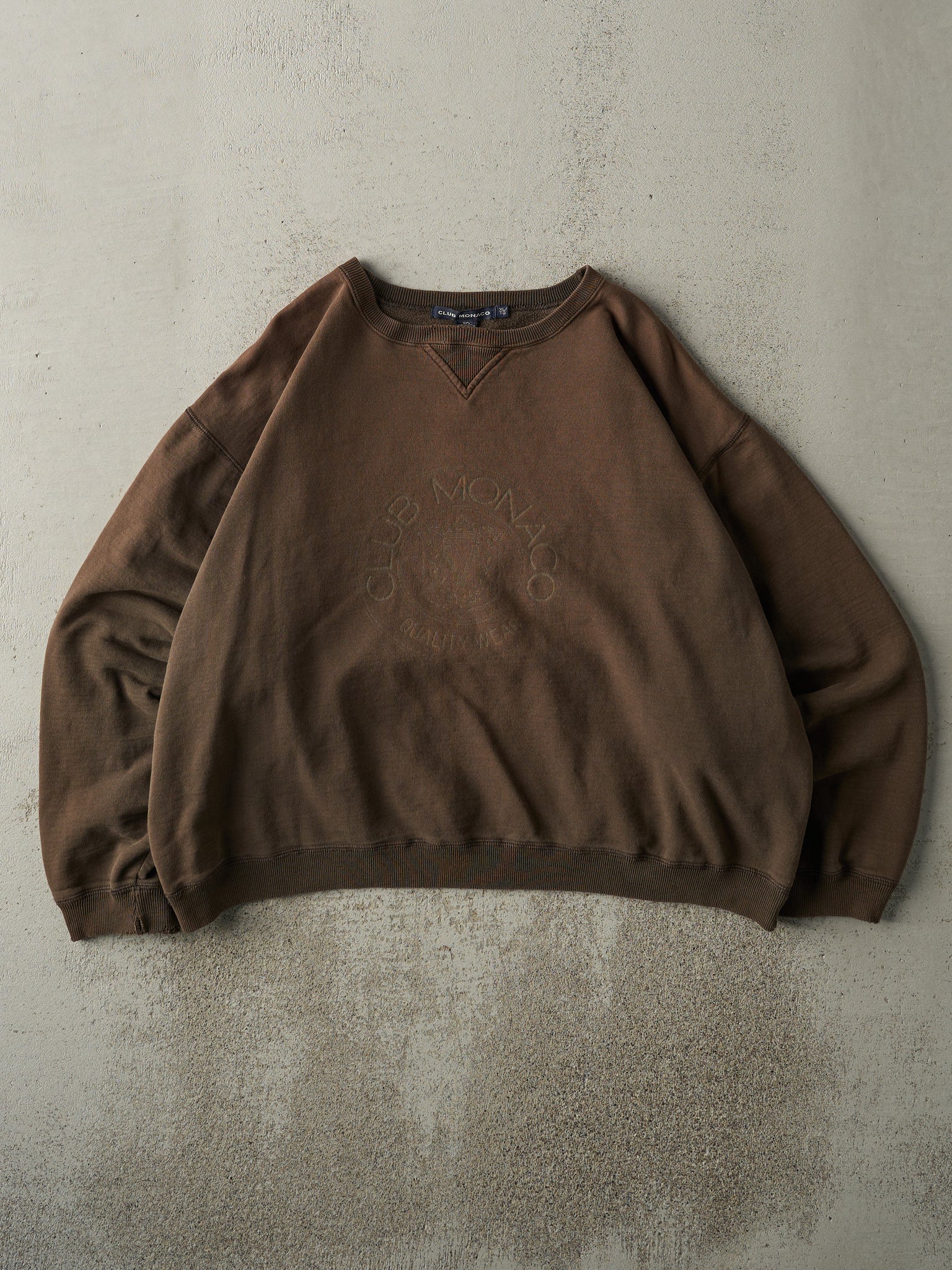 Vintage 90s Brown Club Monaco Boxy Crewneck (M/L)