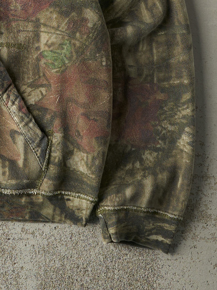 Vintage Y2K Camo Embroidered Mossy Oak Hoodie (L)