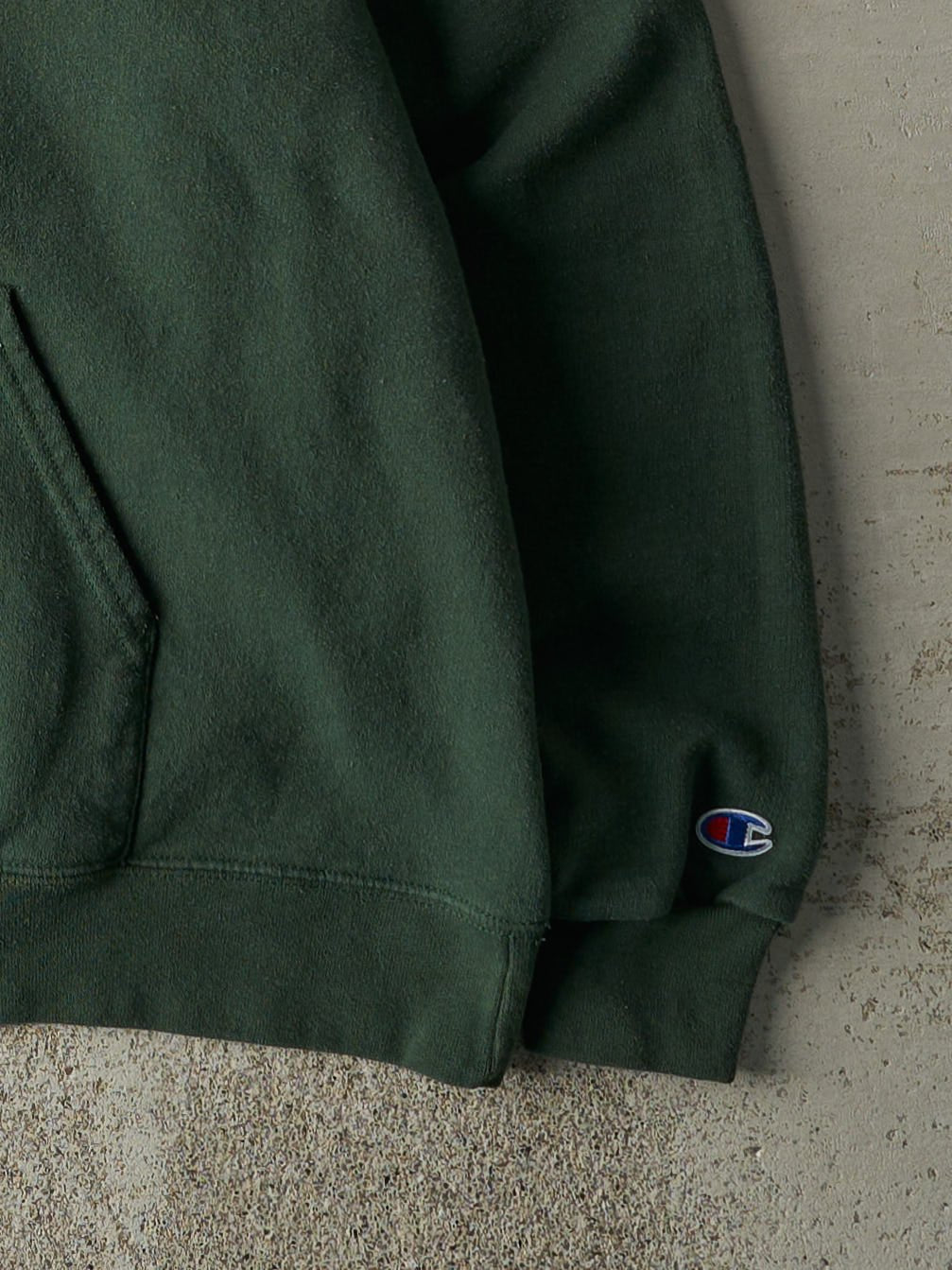 Vintage Y2K Forest Green Champion Notre Dame University Hoodie (M)