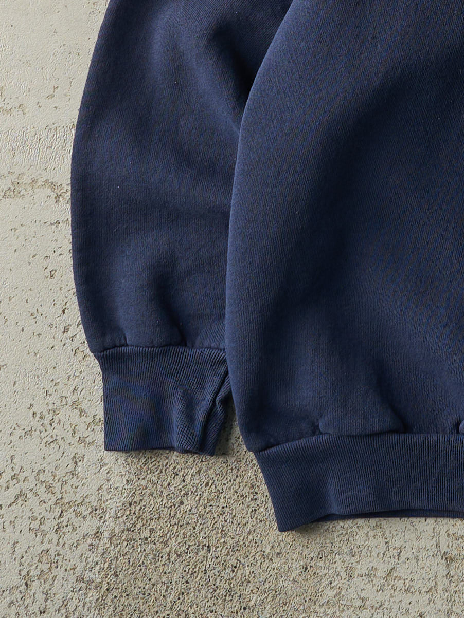 Vintage 80s Navy Blue Blank Crewneck (M)