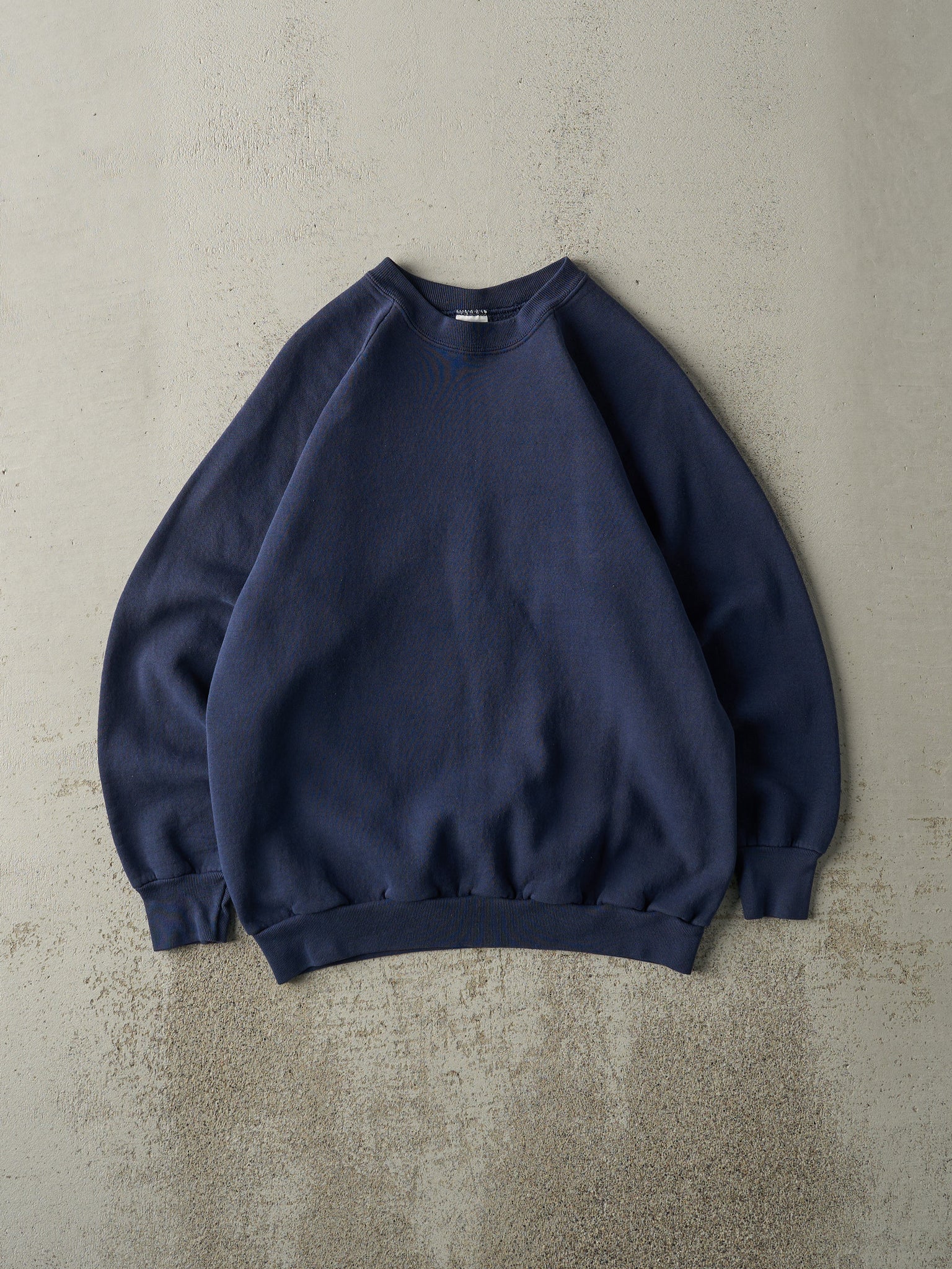 Vintage 80s Navy Blue Blank Crewneck (M)