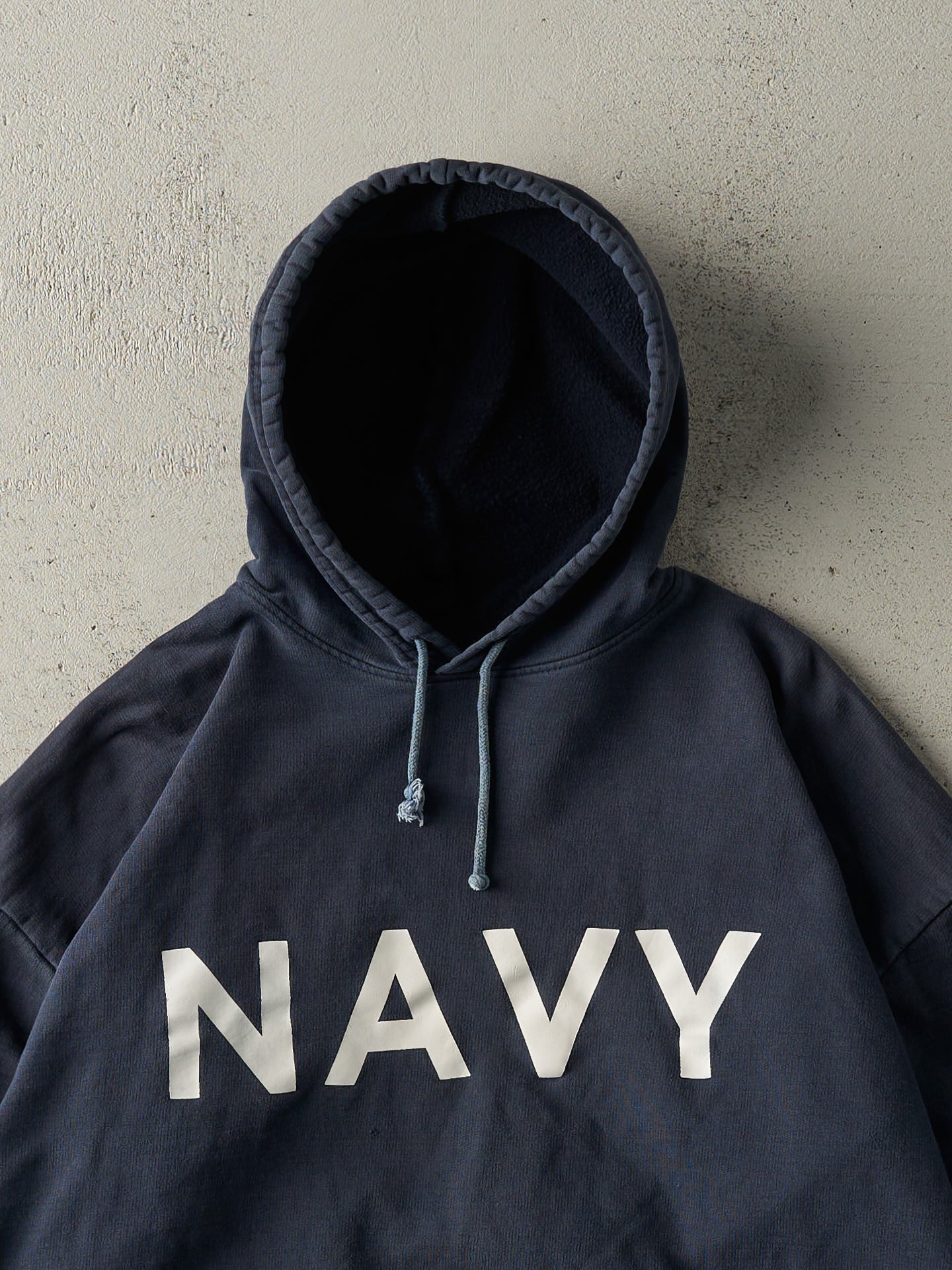 Vintage Y2K Navy Blue Navy Hoodie (L)