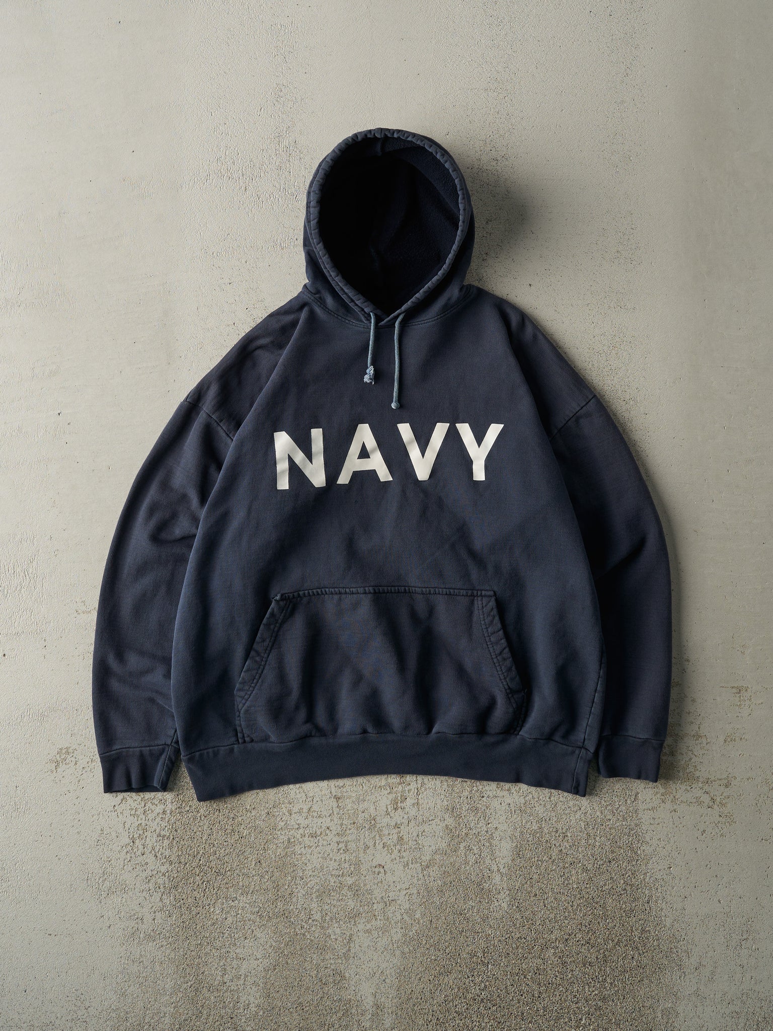 Vintage Y2K Navy Blue Navy Hoodie (L)