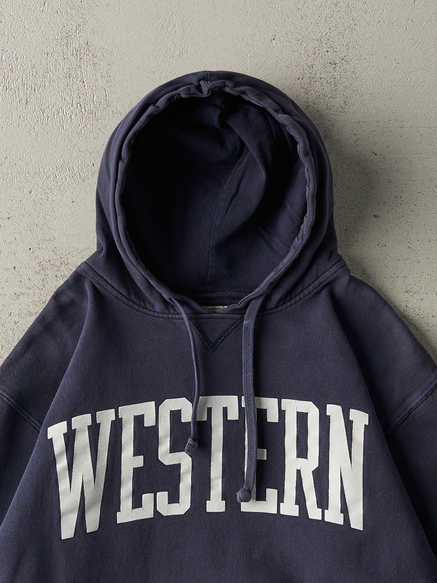 Vintage Y2K Navy Blue Western Hoodie (M)