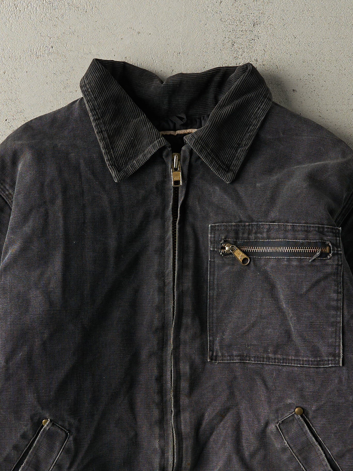 Vintage 90s Faded Black Work Jacket (M/L)