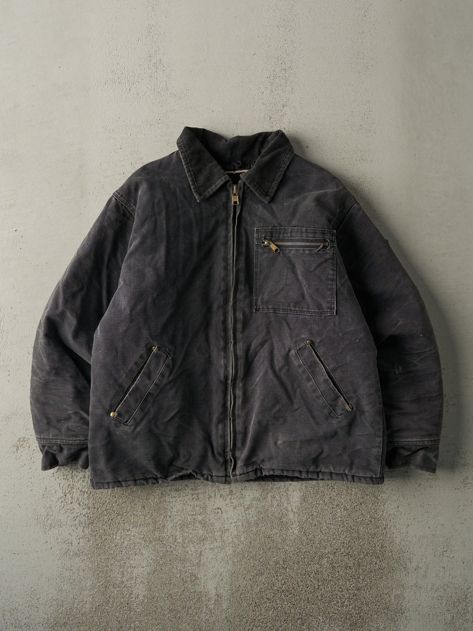 Vintage 90s Faded Black Work Jacket (M/L)