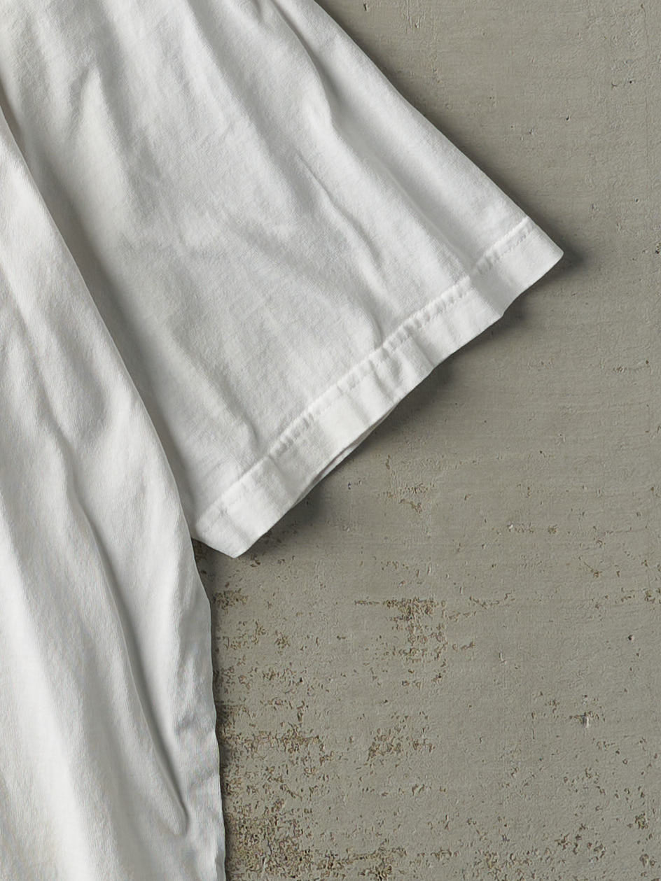 Vintage Y2K White South Pole 3D Plastic Printed Tee (XXL)