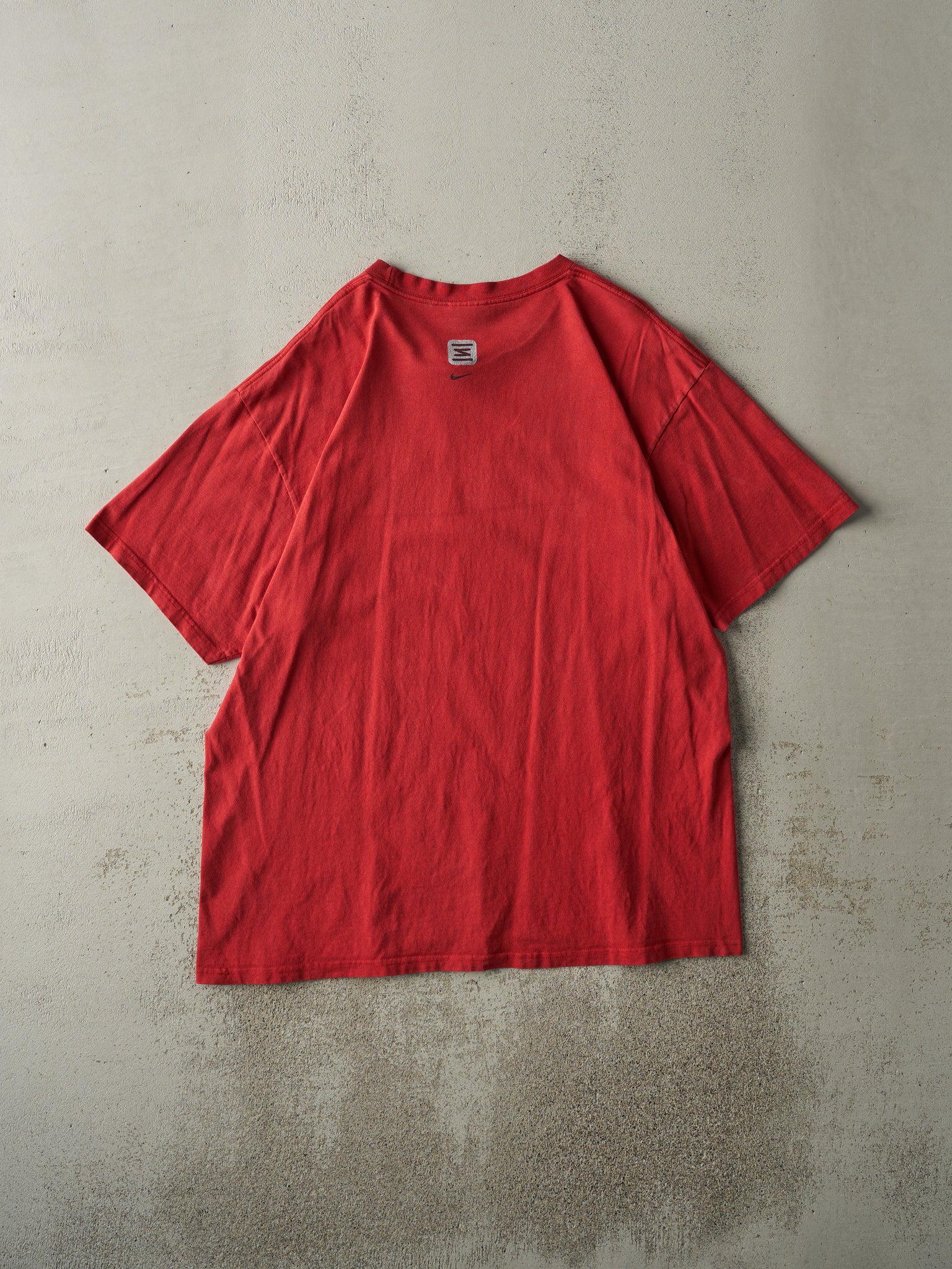 Vintage Y2K Red Nike Logo Tee (L)