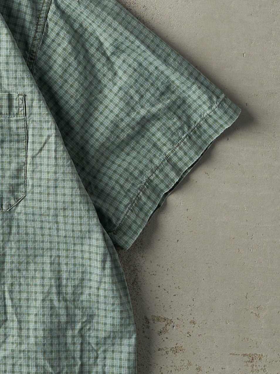 Vintage Y2K Green American Eagle Short Sleeve Button Up (L)