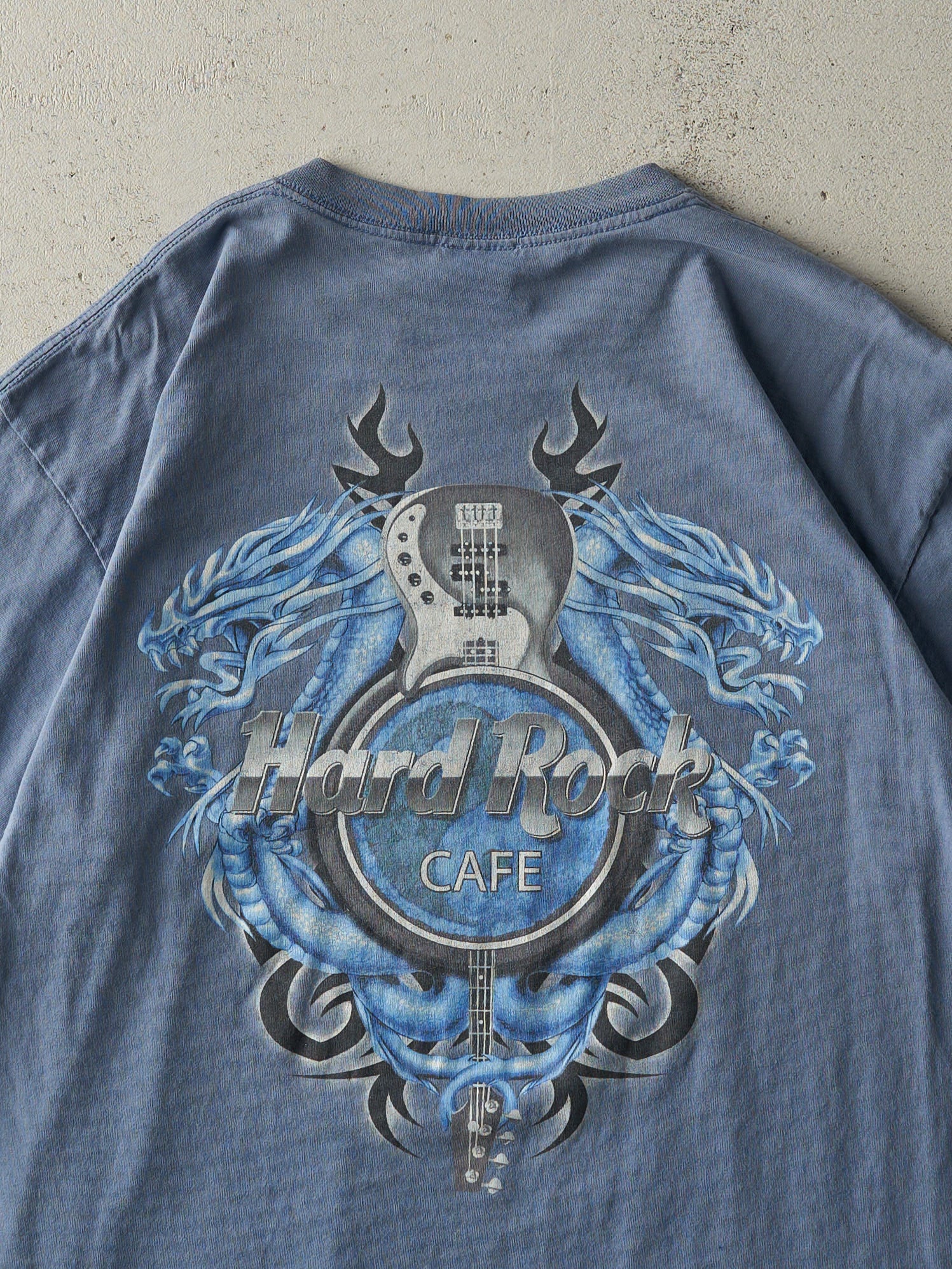 Vintage Y2K Slate Blue Phoenix Hard Rock Cafe Tee (L)