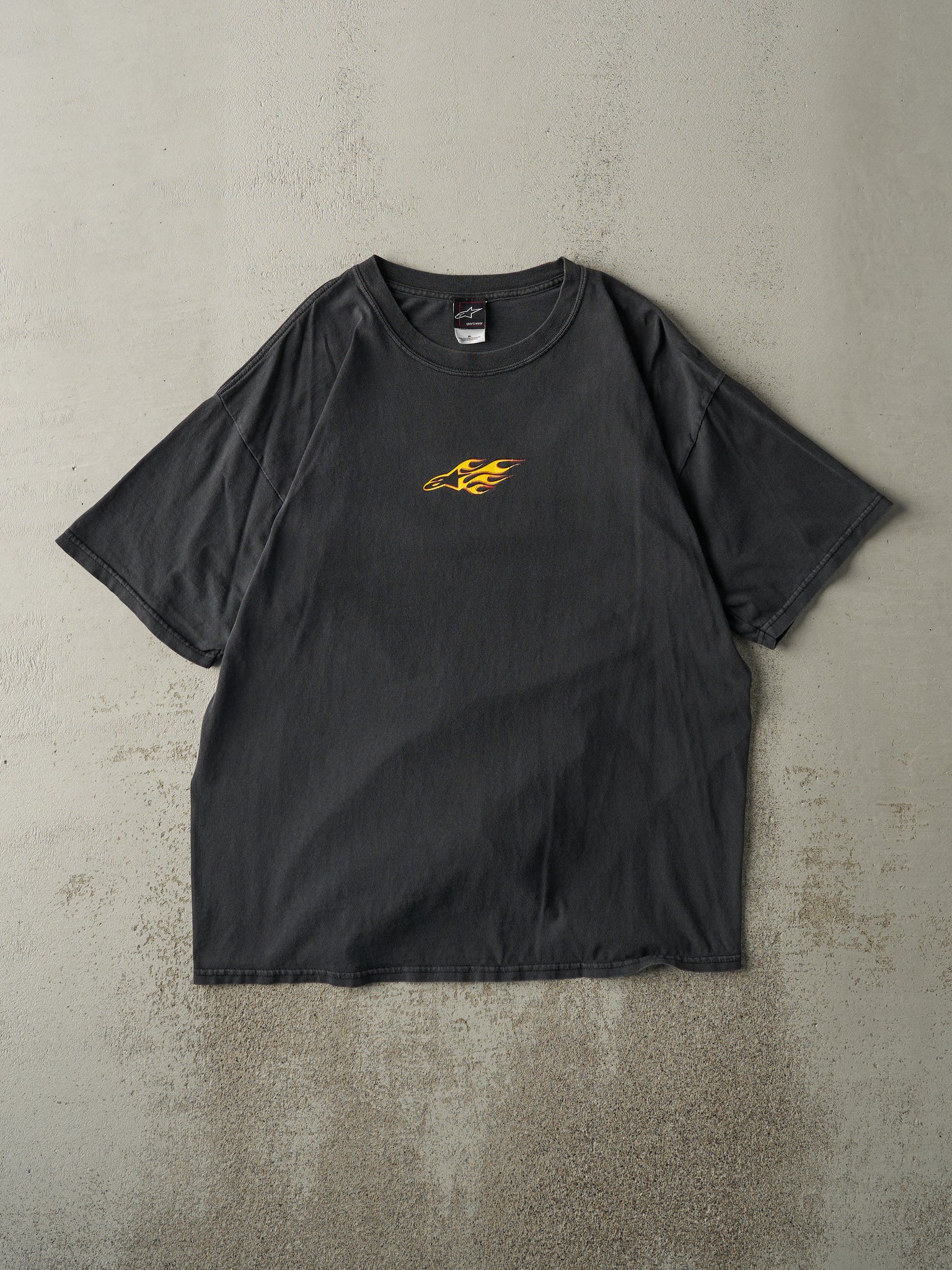 Vintage Y2K Faded Black Alpine Stars Tee (L)