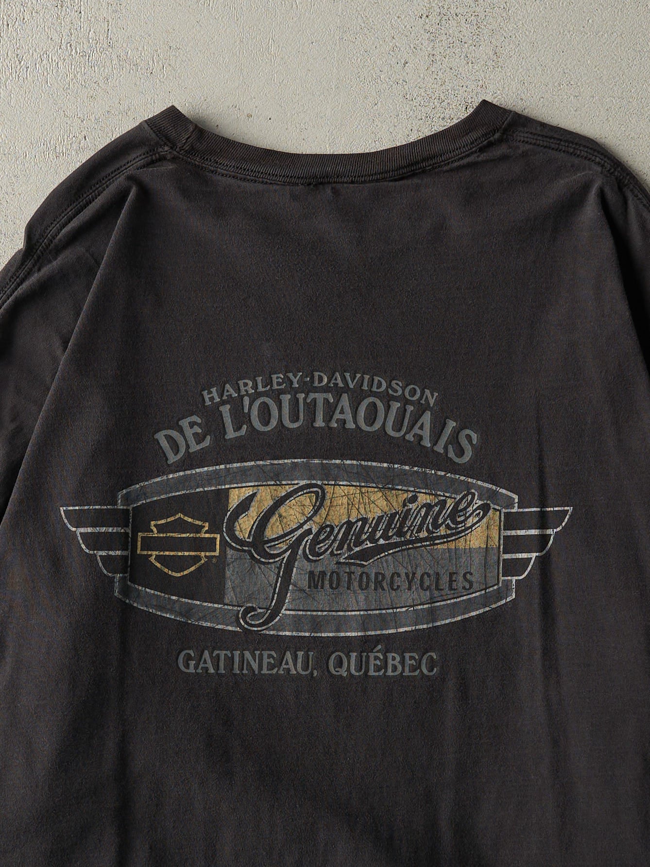 15' Black Gatineau Quebec Harley Davidson Long Sleeve (XXL)