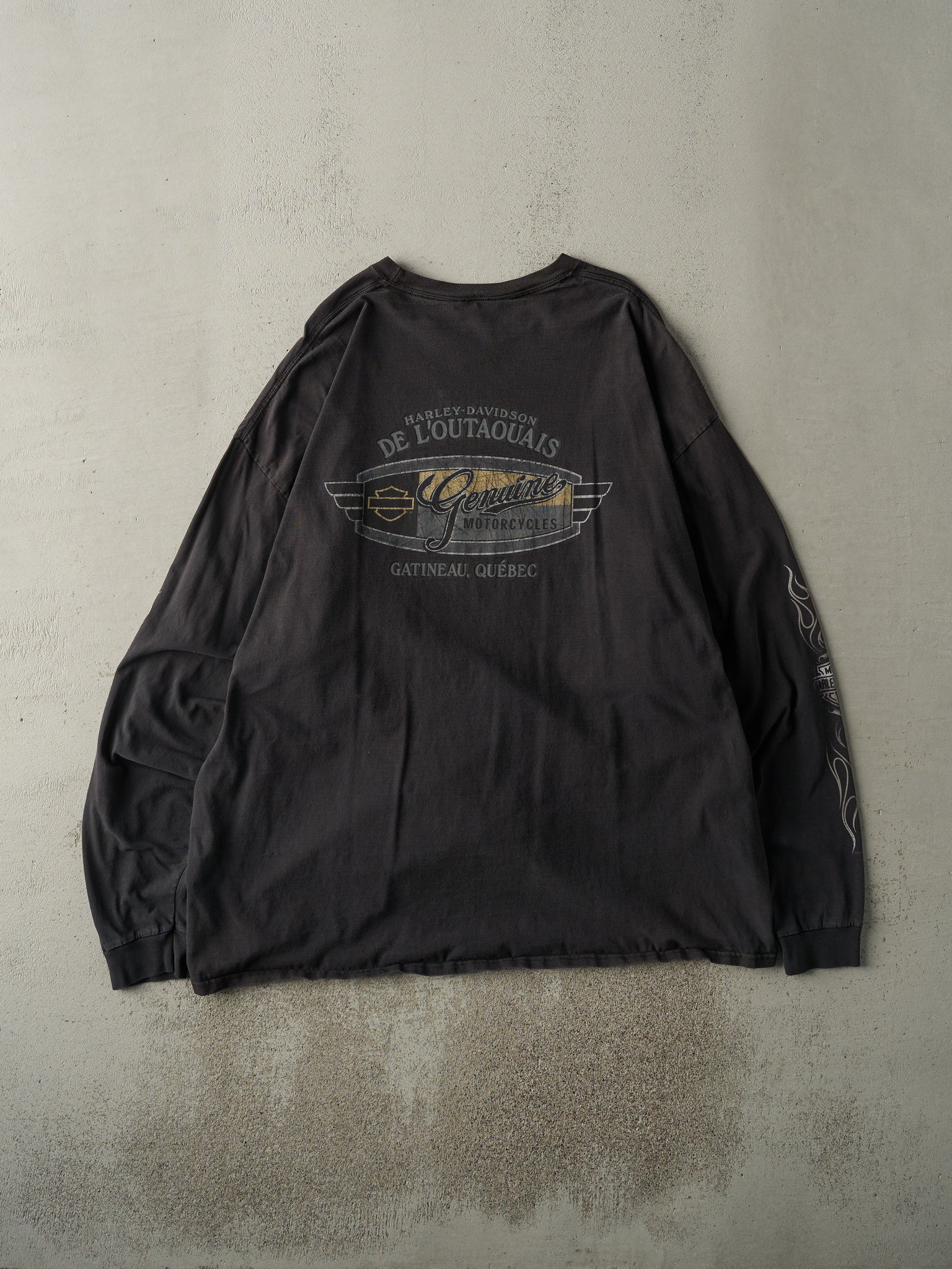 15' Black Gatineau Quebec Harley Davidson Long Sleeve (XXL)