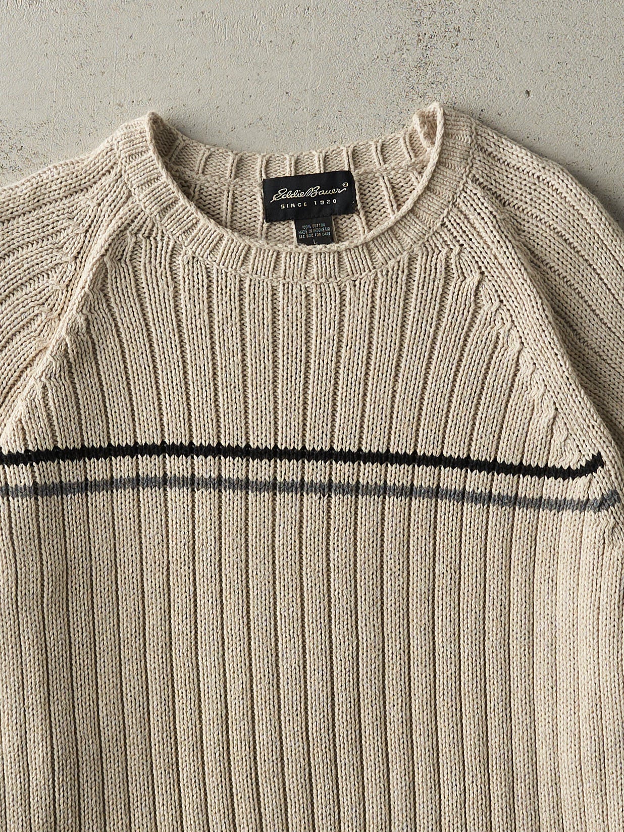 Vintage Y2K Beige Eddie Bauer Knit (M)