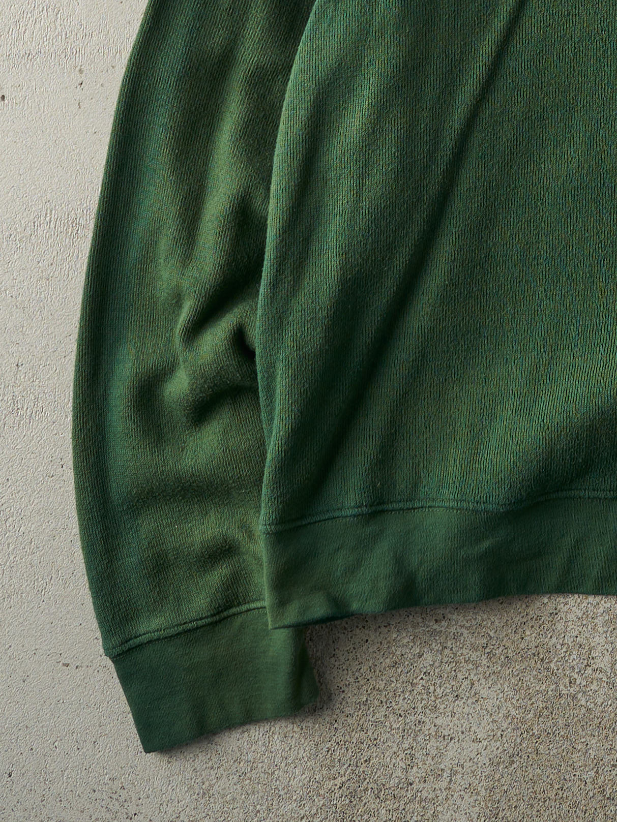 Vintage Y2K Green Striped Thermal Long Sleeve (XL)