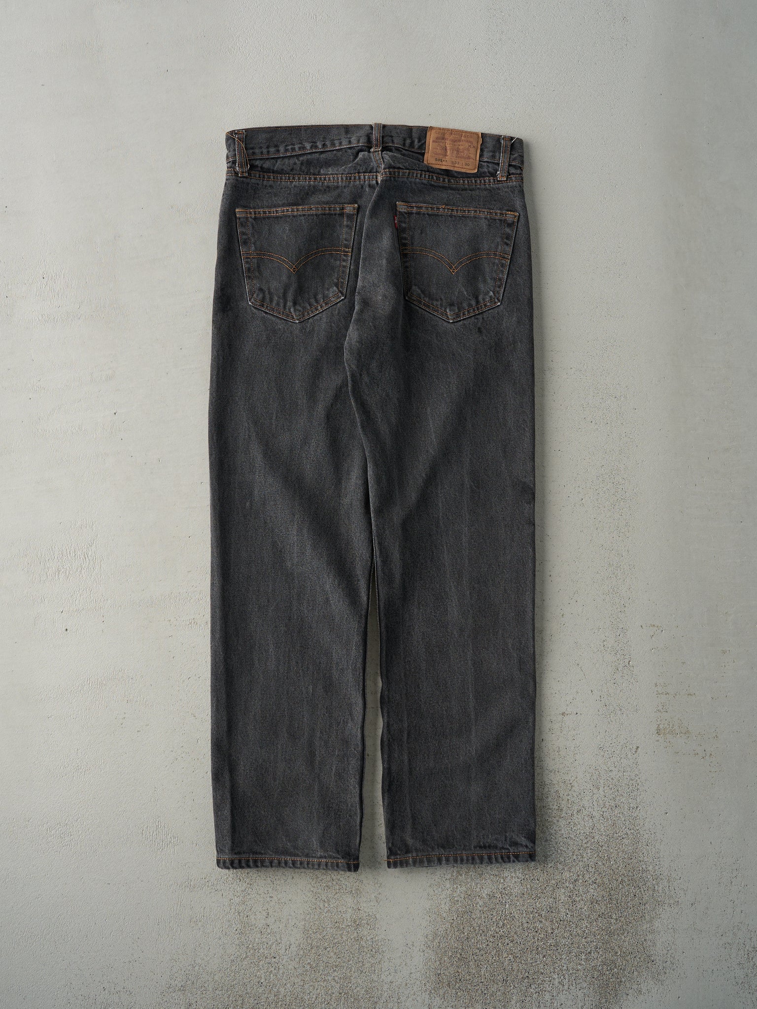 Vintage 90s Faded Black Levi's 501XX Denim Pants (33.5x28)