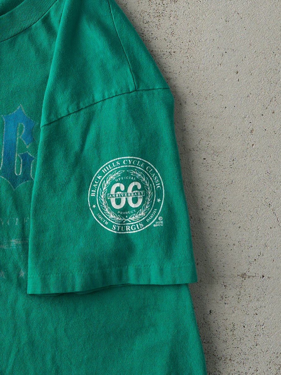 Vintage 06' Faded Green Sturgis Black Hills Single Stitch Tee (S)