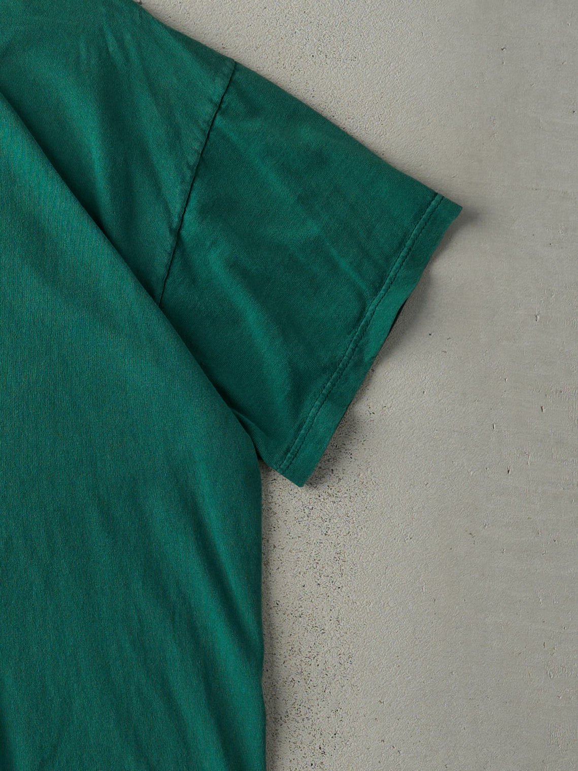 Vintage 90s Forest Green Russell Athletics Blank Tee (M)