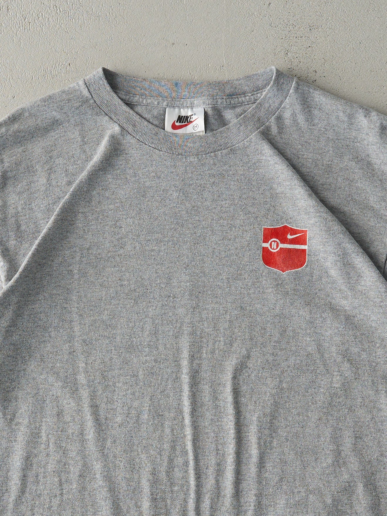 Vintage 90s Grey Nike Athletics Tee (M)