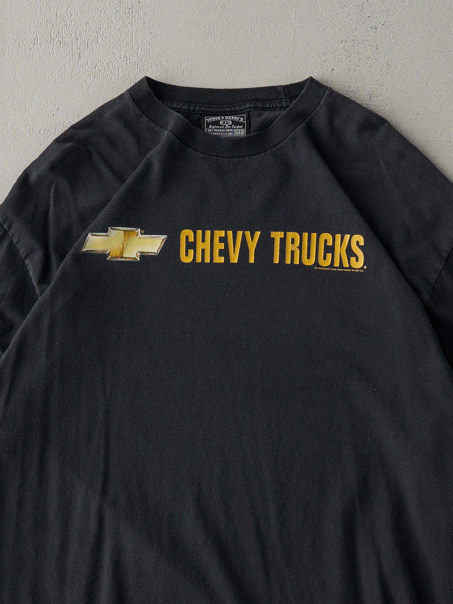 Vintage 90s Faded Black Chevy Trucks Long Sleeve (M)