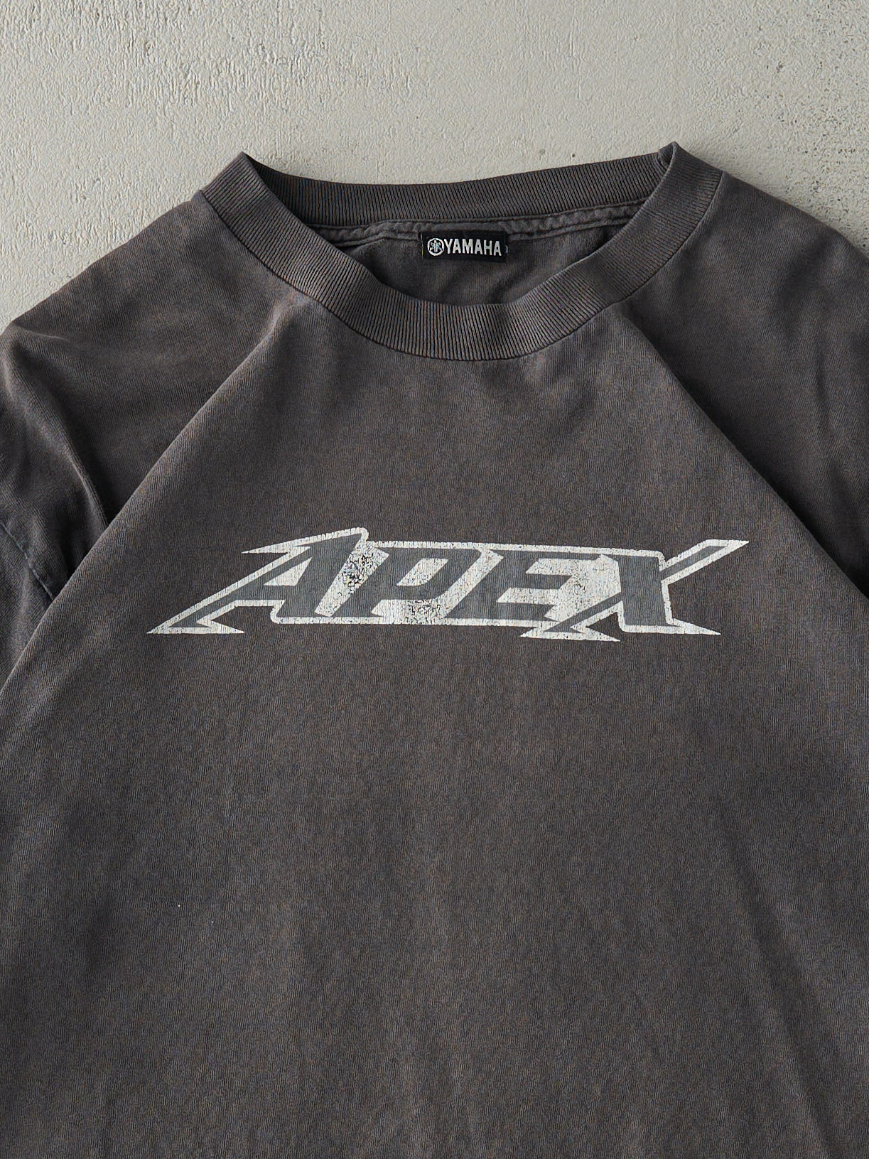 Vintage 90s Faded Black Yamaha Apex Long Sleeve (M)