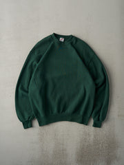 Vintage 90s Forest Green Blank Crewneck (M)