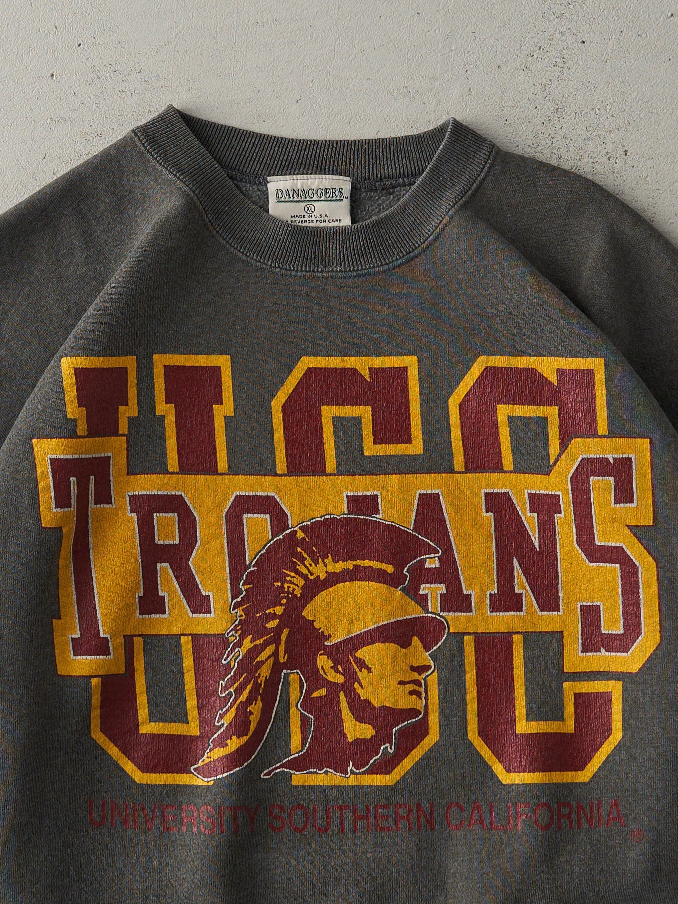 Vintage 90s Grey USC Trojans Crewneck (L)