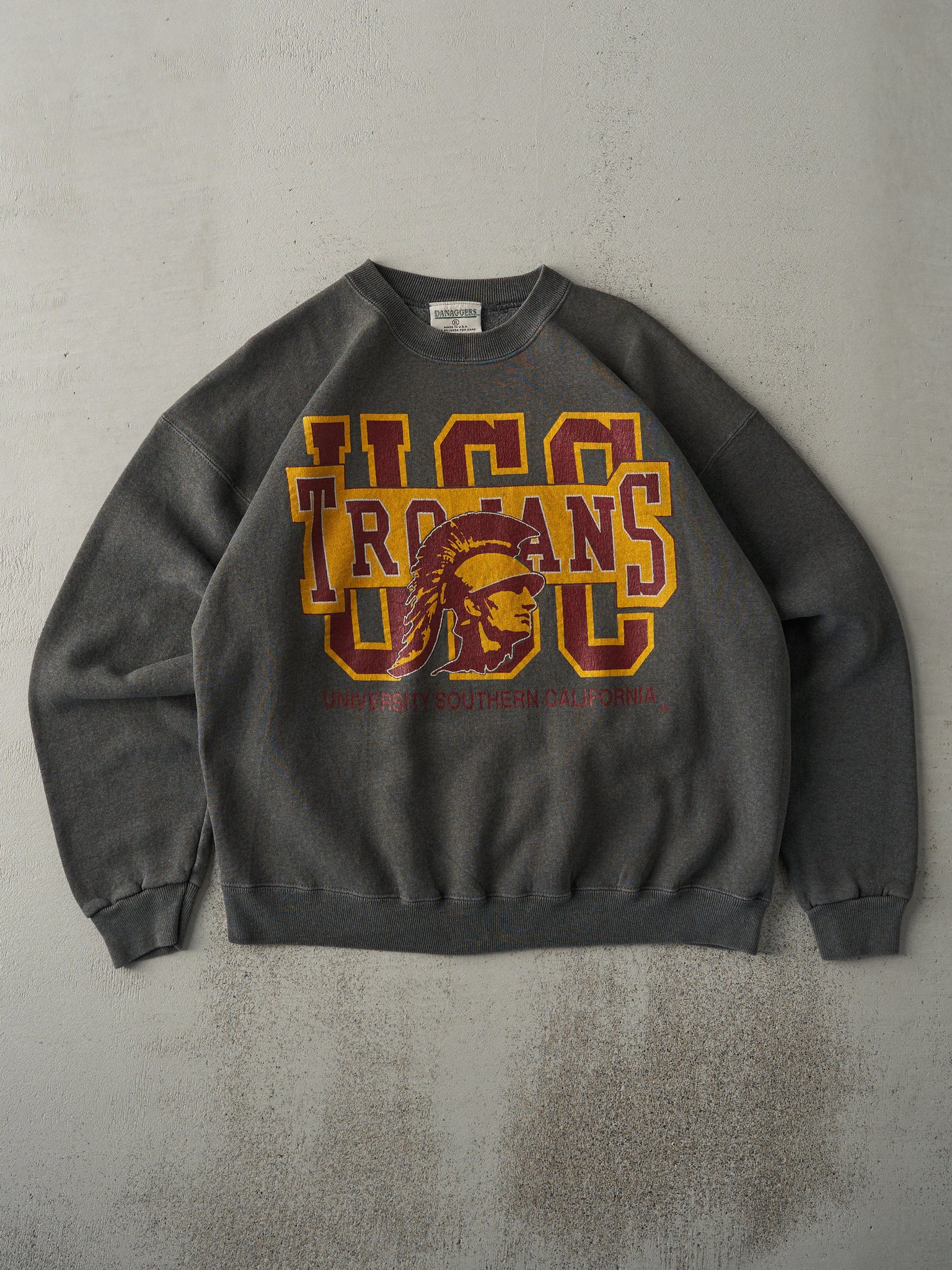 Vintage 90s Grey USC Trojans Crewneck (L)