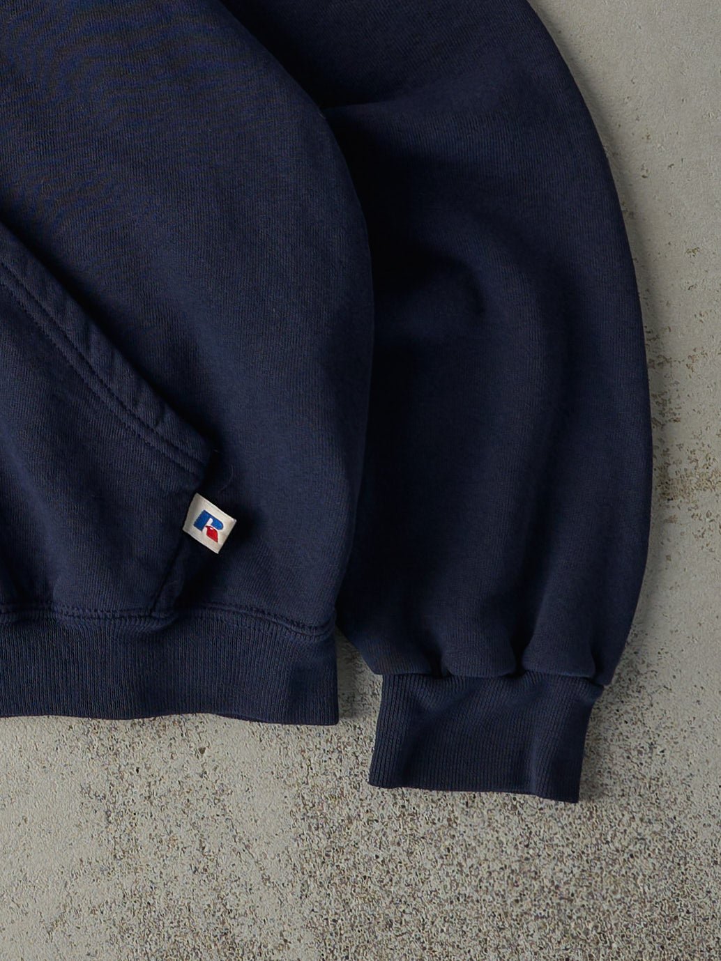 Vintage 90s Navy Illinois University Russell Athletic Boxy Hoodie (S)