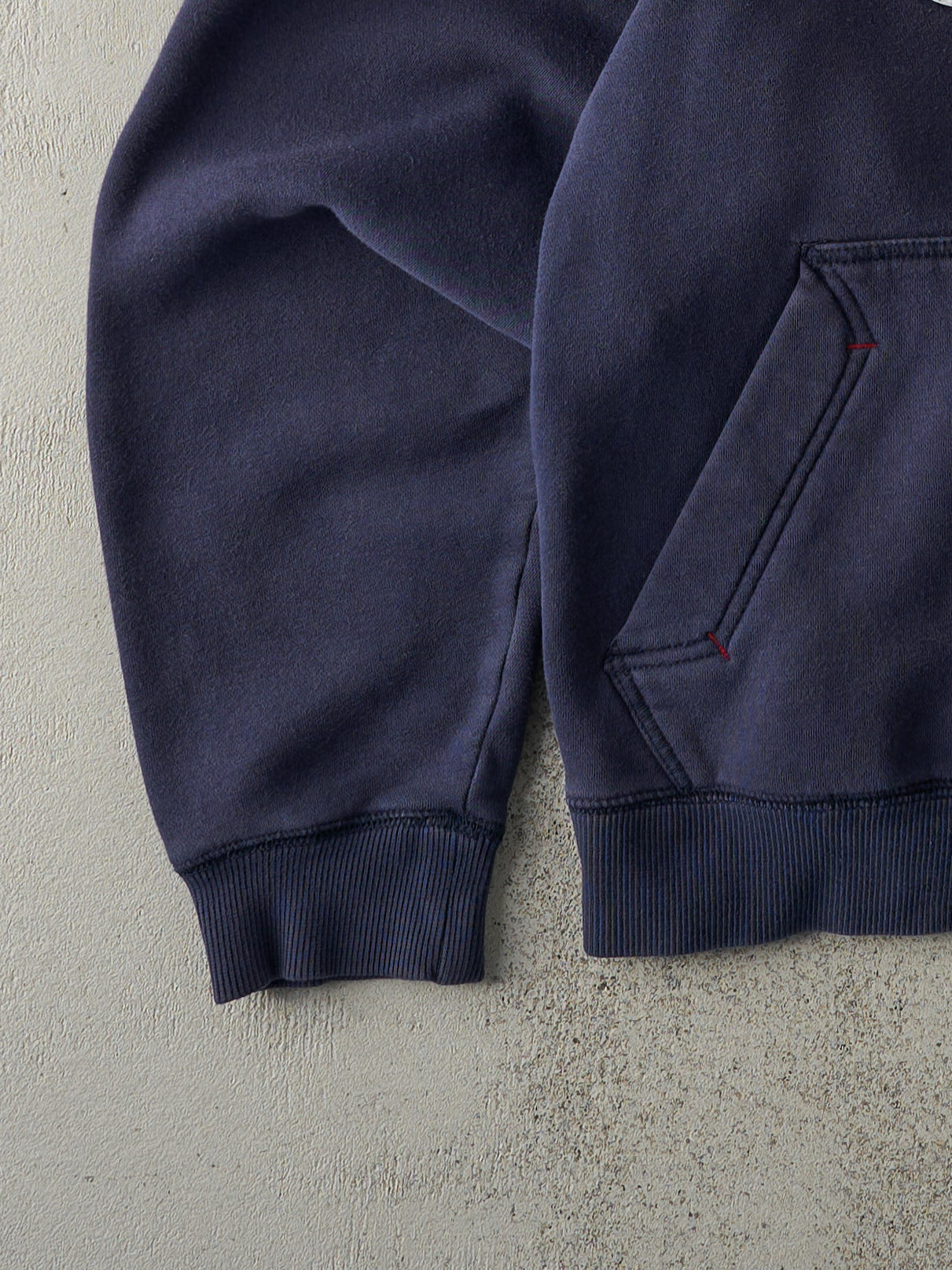 Vintage Y2K Navy Nike Chenille Logo Hoodie (L)