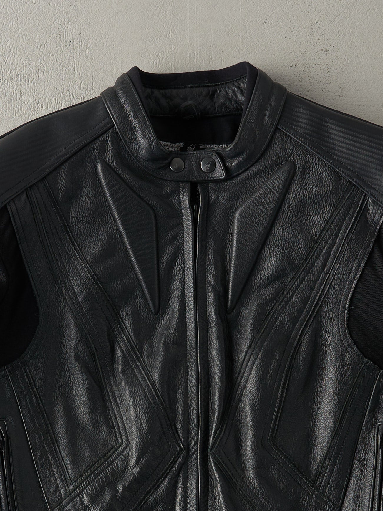 Vintage 90s Black Joe Rocket Leather Biker Jacket (M)