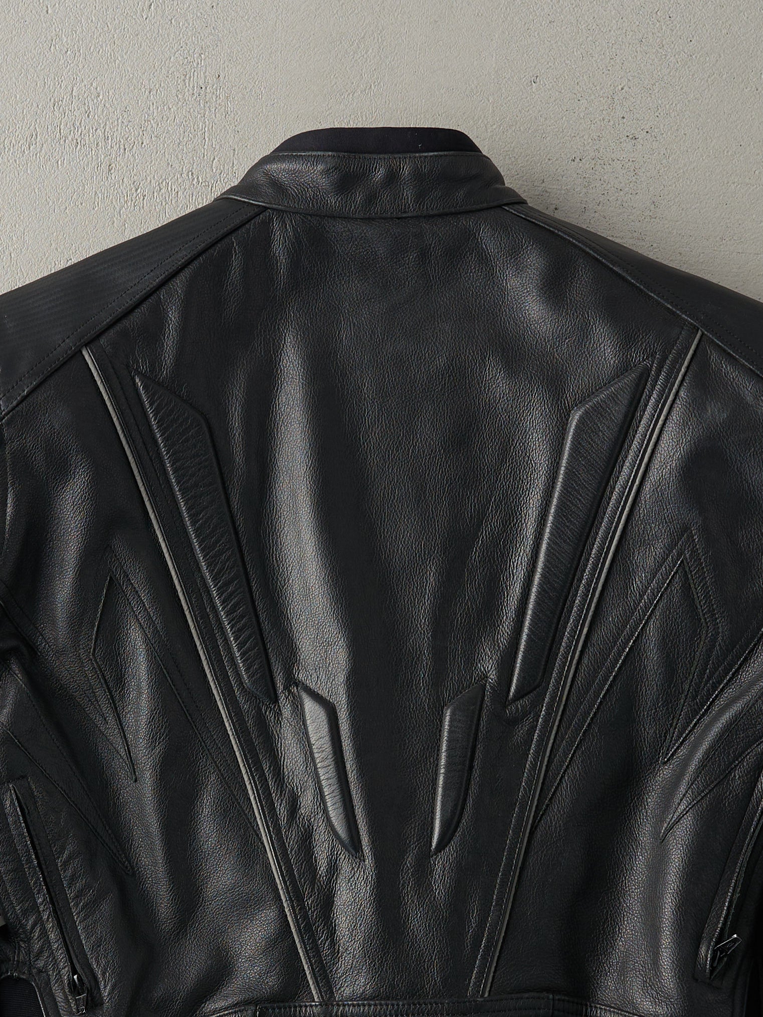 Vintage 90s Black Joe Rocket Leather Biker Jacket (M)